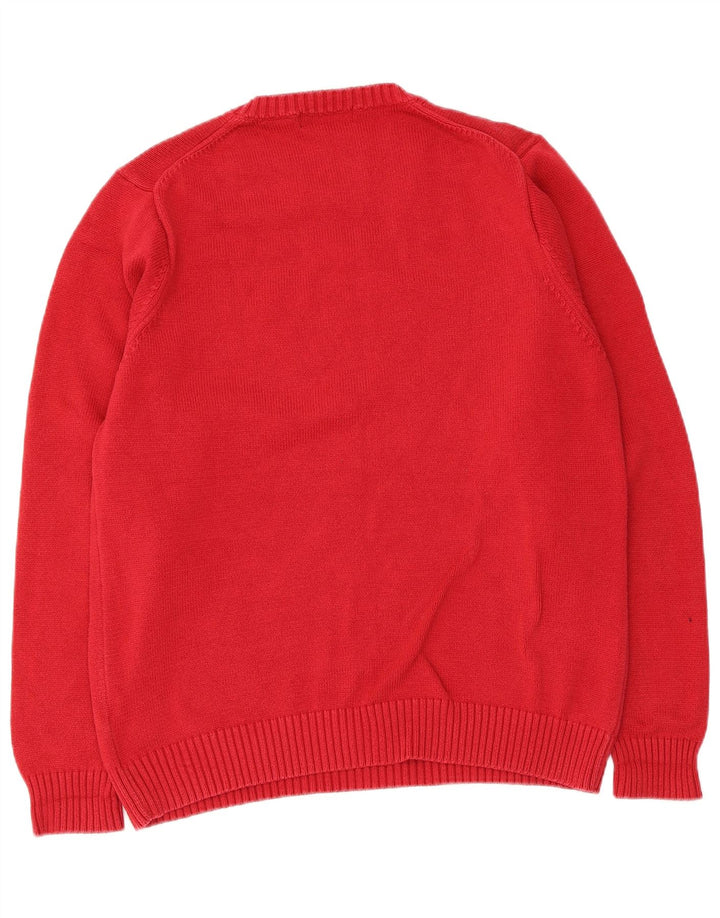 Marks & Spencer Pull à col rond pour homme UK 38/40 Rouge moyen