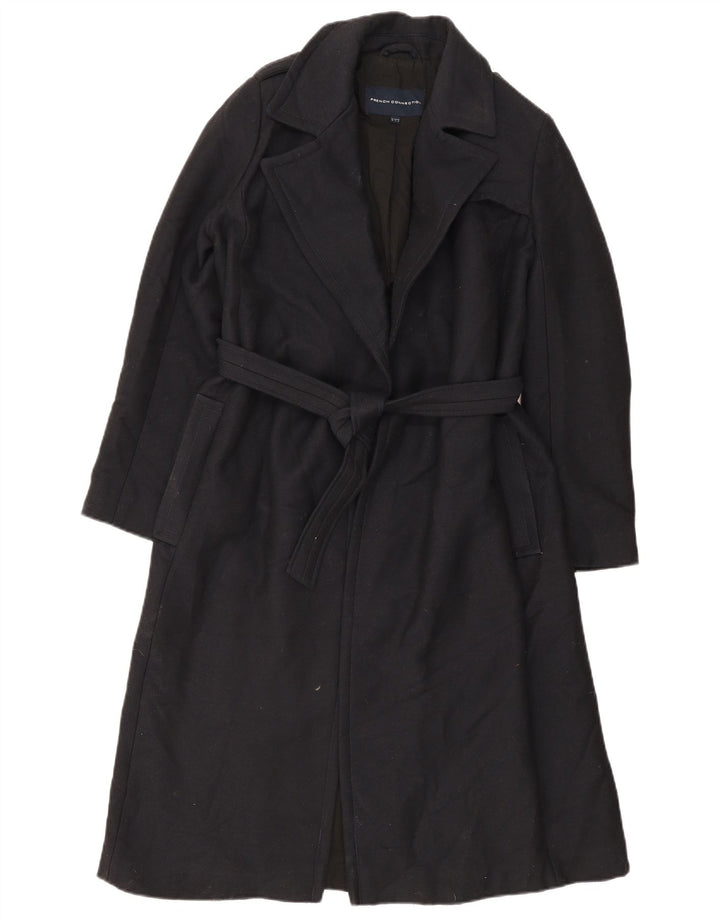 French Connection Manteau surdimensionné pour femme UK 10 Petit Noir Polyester