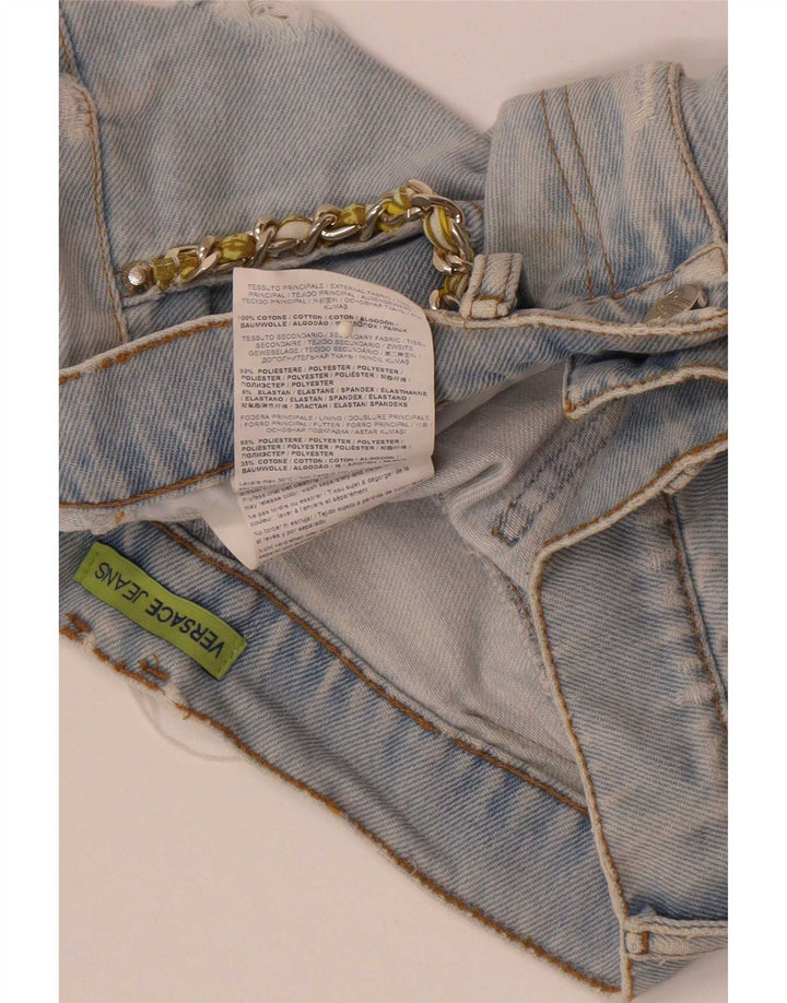 Versace Short en jean vieilli W28 en coton bleu moyen |