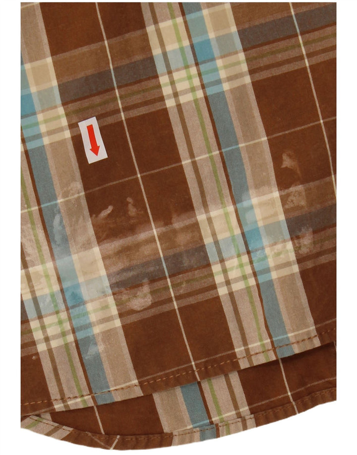 Hollister Chemise Homme Marron Moyen Check Cotton