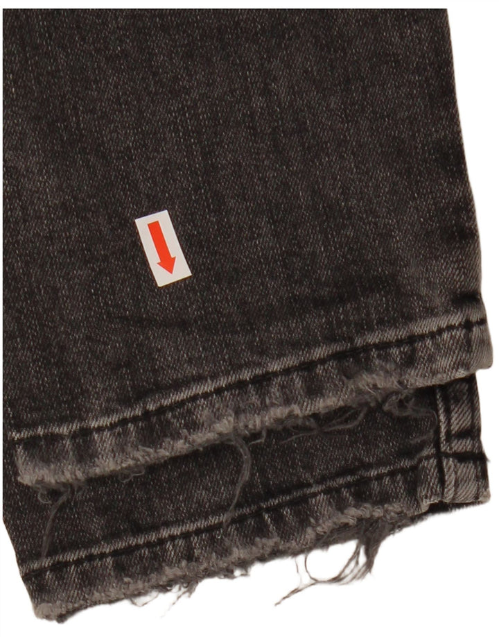 ZARA Jean droit pour homme EU 38 Small W30 L29 Noir