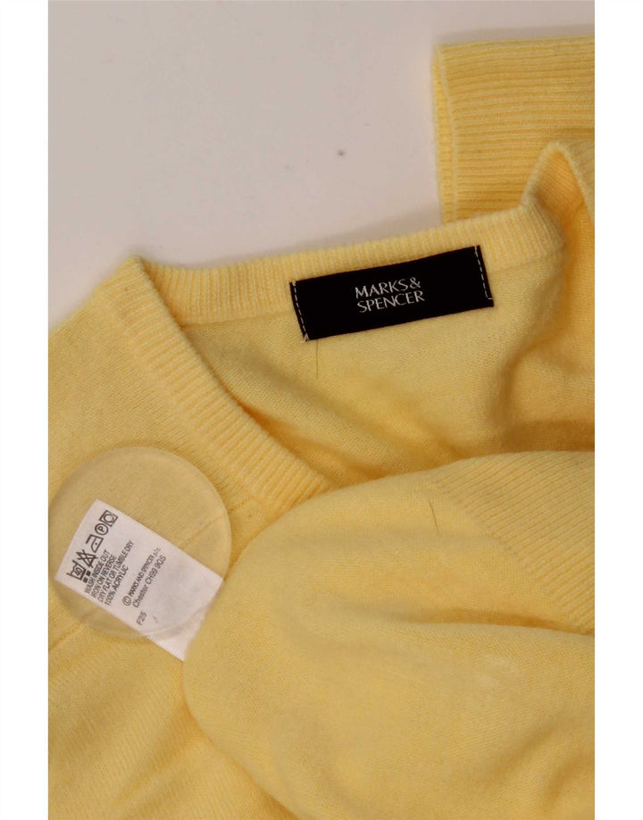 Marks & Spencer Pull Col V Homme Jaune Moyen Acrylique