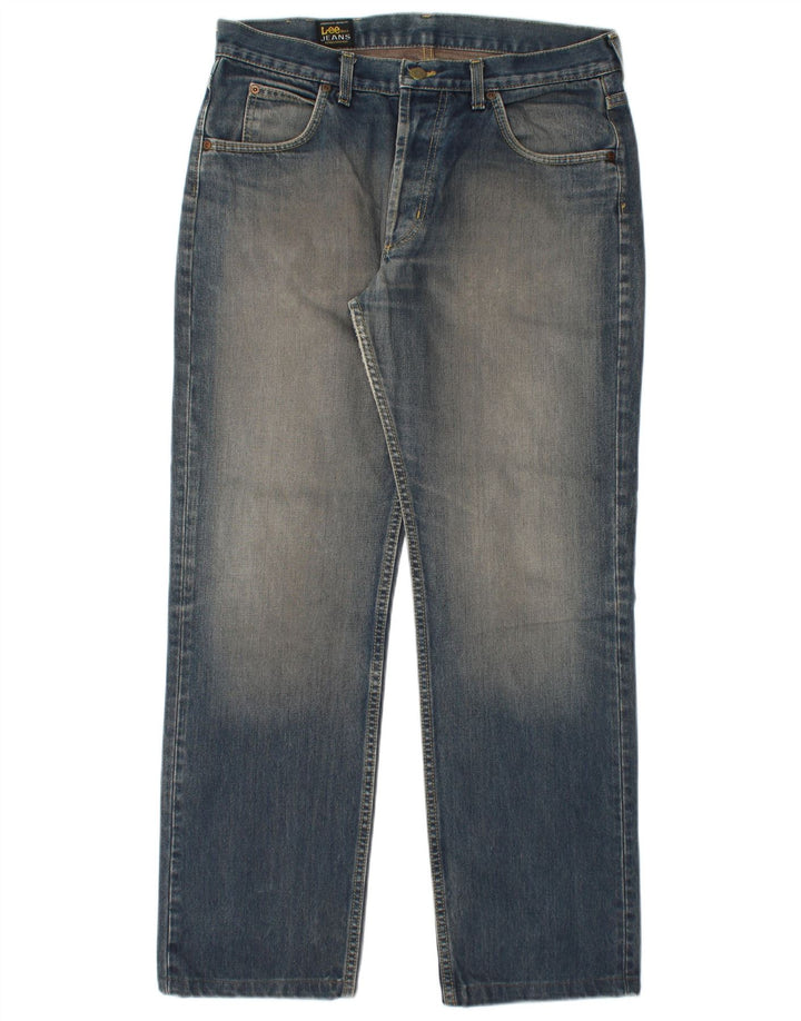 Lee Jean Droit Seattle W34 L30 Homme Bleu Coton