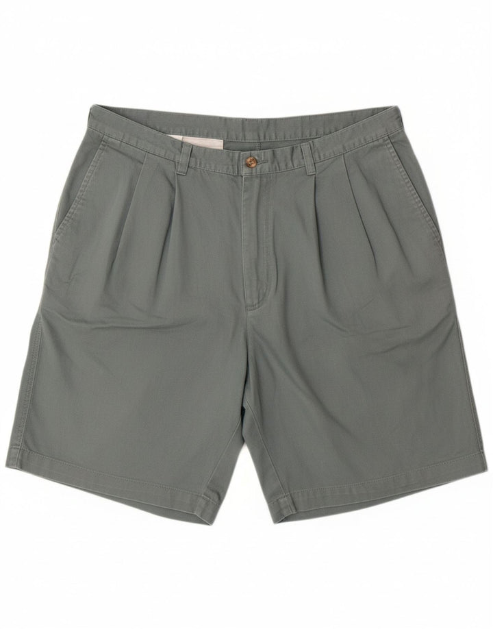 ST. BERNARD Mens Pegged Chino Shorts W38 XL Grey Cotton