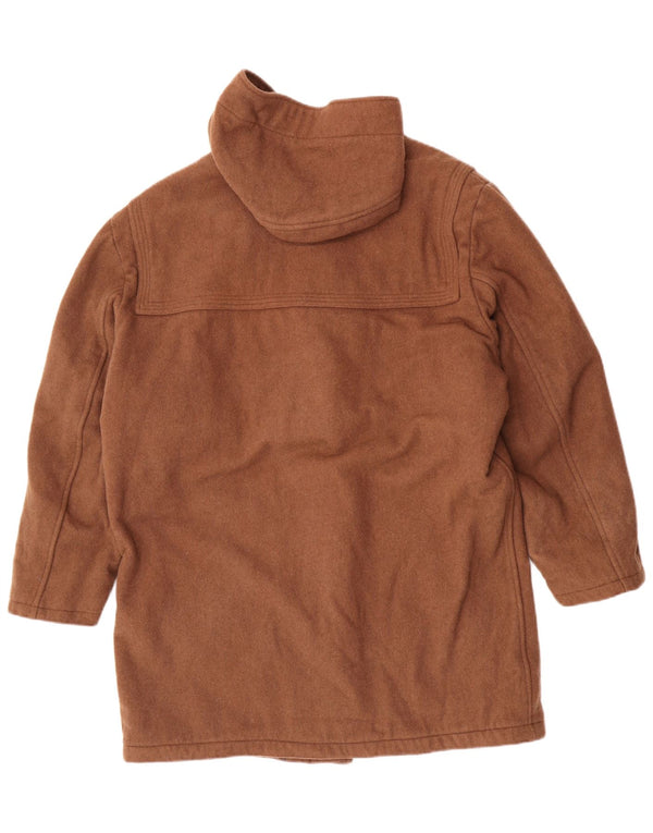 Faciba Duffle-coat à capuche pour homme IT 54 2XL Marron Laine