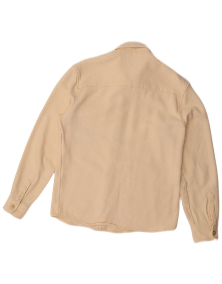 Zara Homme Surchemise Flanelle Chemise Beige Moyen Polyester
