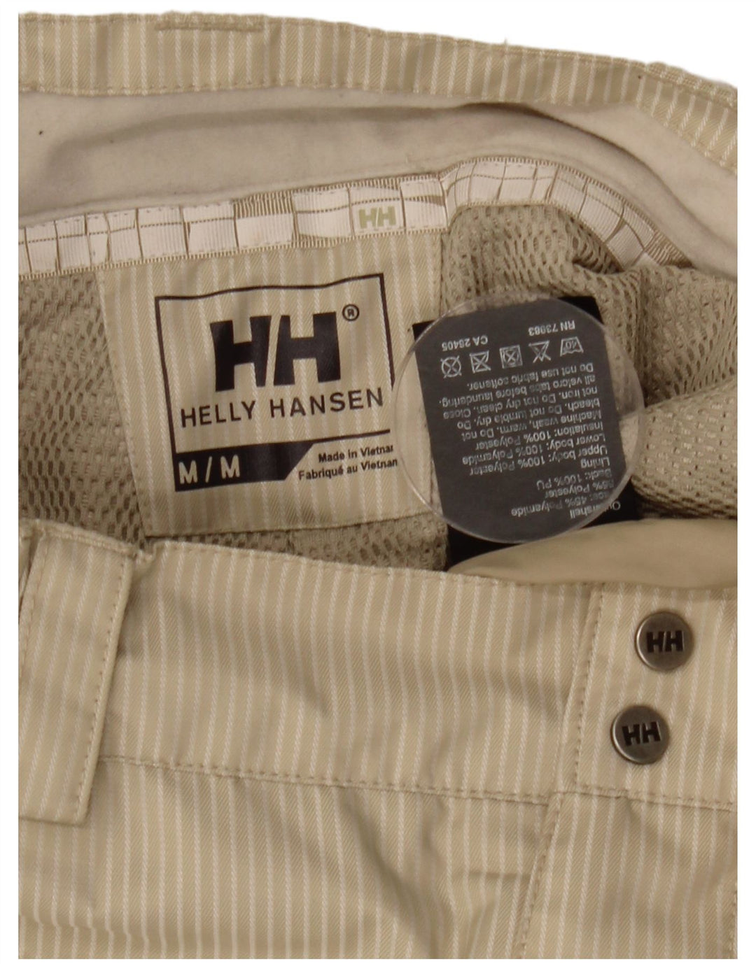 Helly Hansen Pantalon coupe-vent pour homme Medium W30 L31 Beige rayé