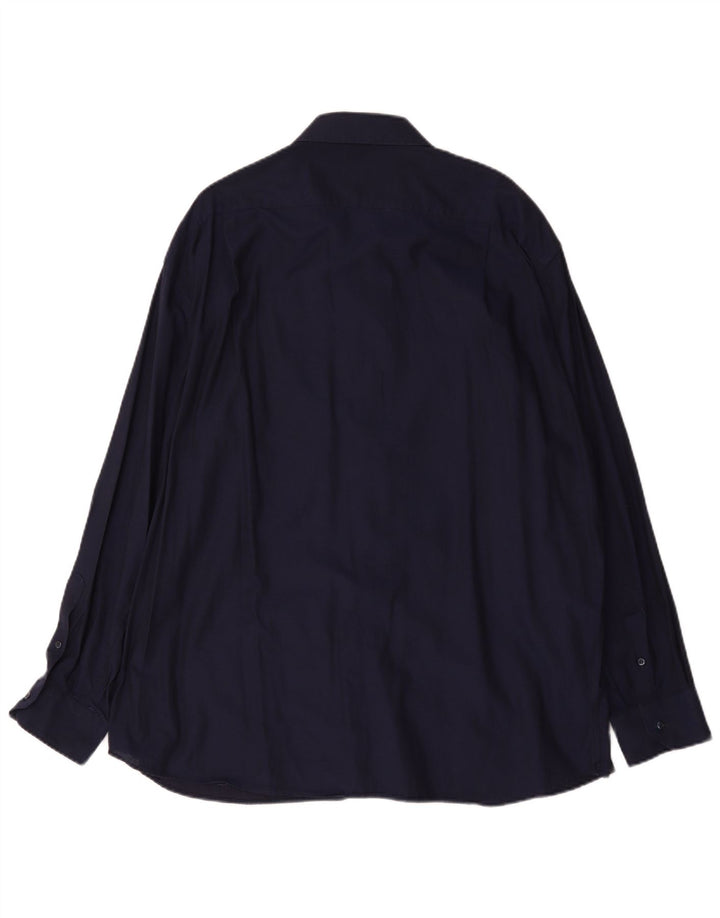 Roccobarocco Chemise Homme Taille 48 2XL Bleu Marine Coton