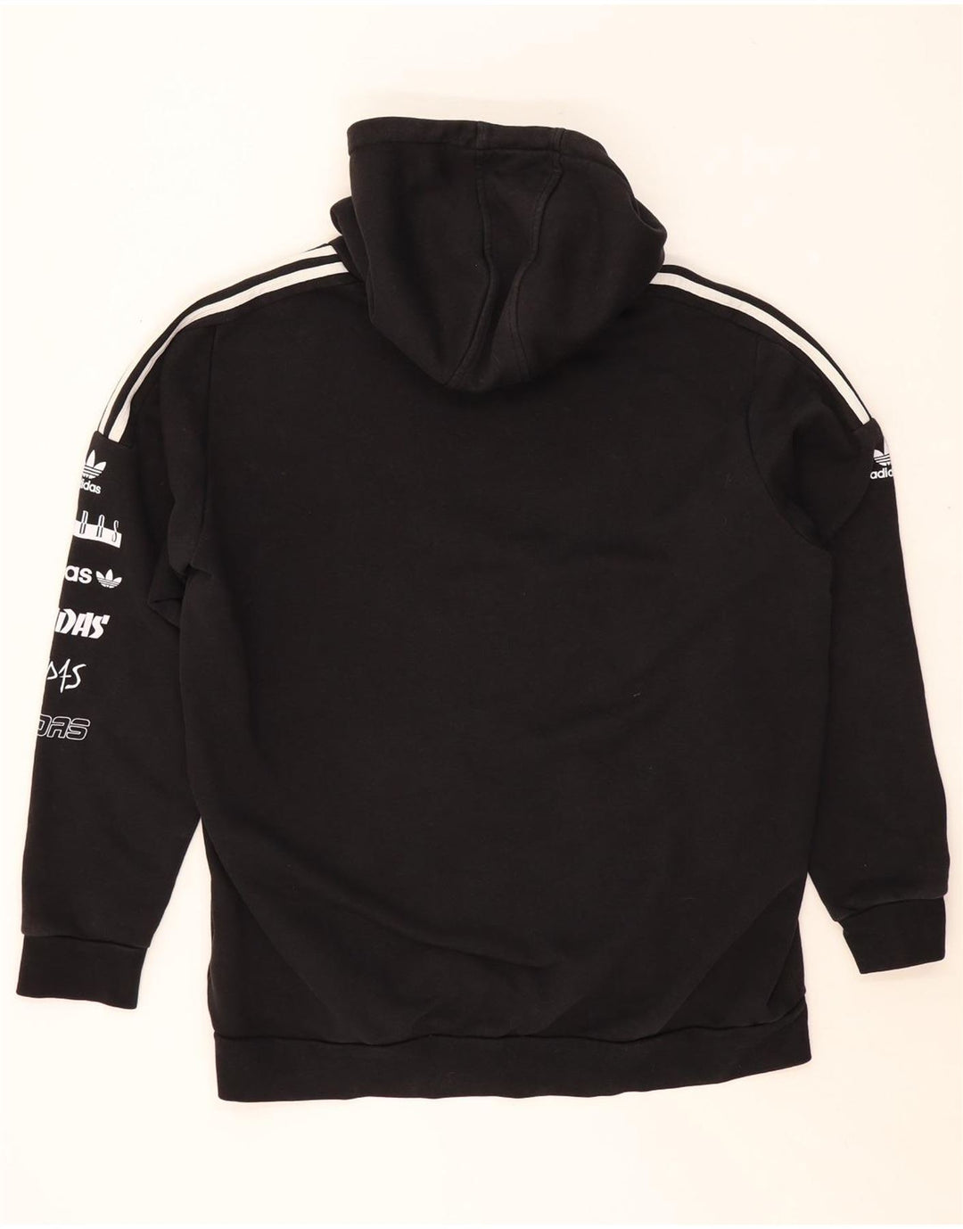 ADIDAS Pull à capuche graphique pour homme XL en coton noir