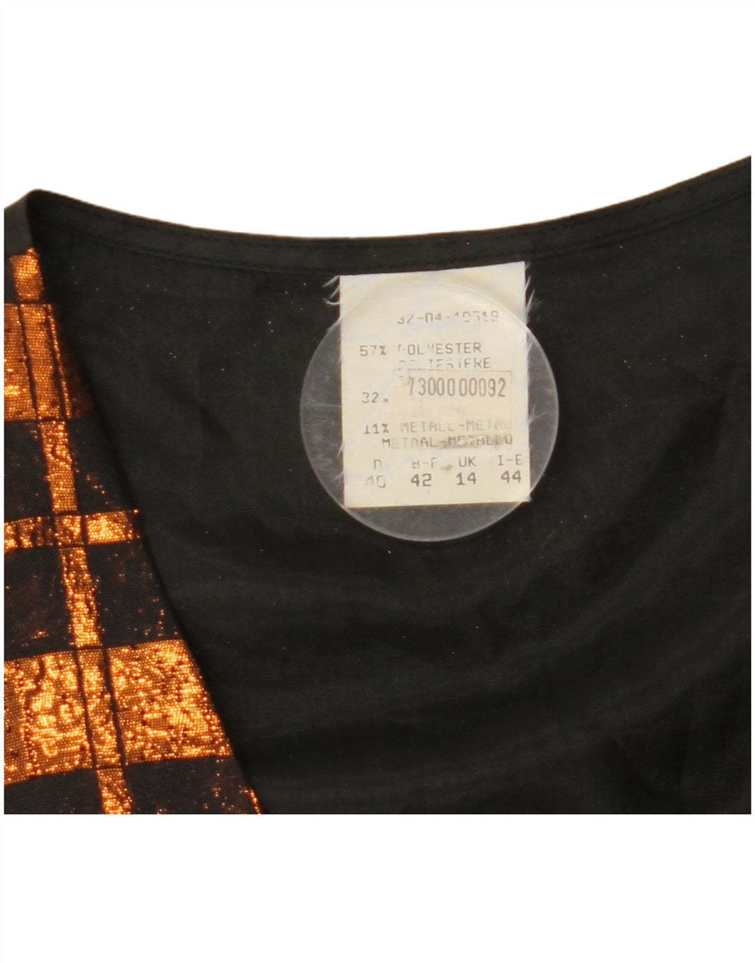 Gilet femme VINTAGE UK 14 Polyester à carreaux marron moyen