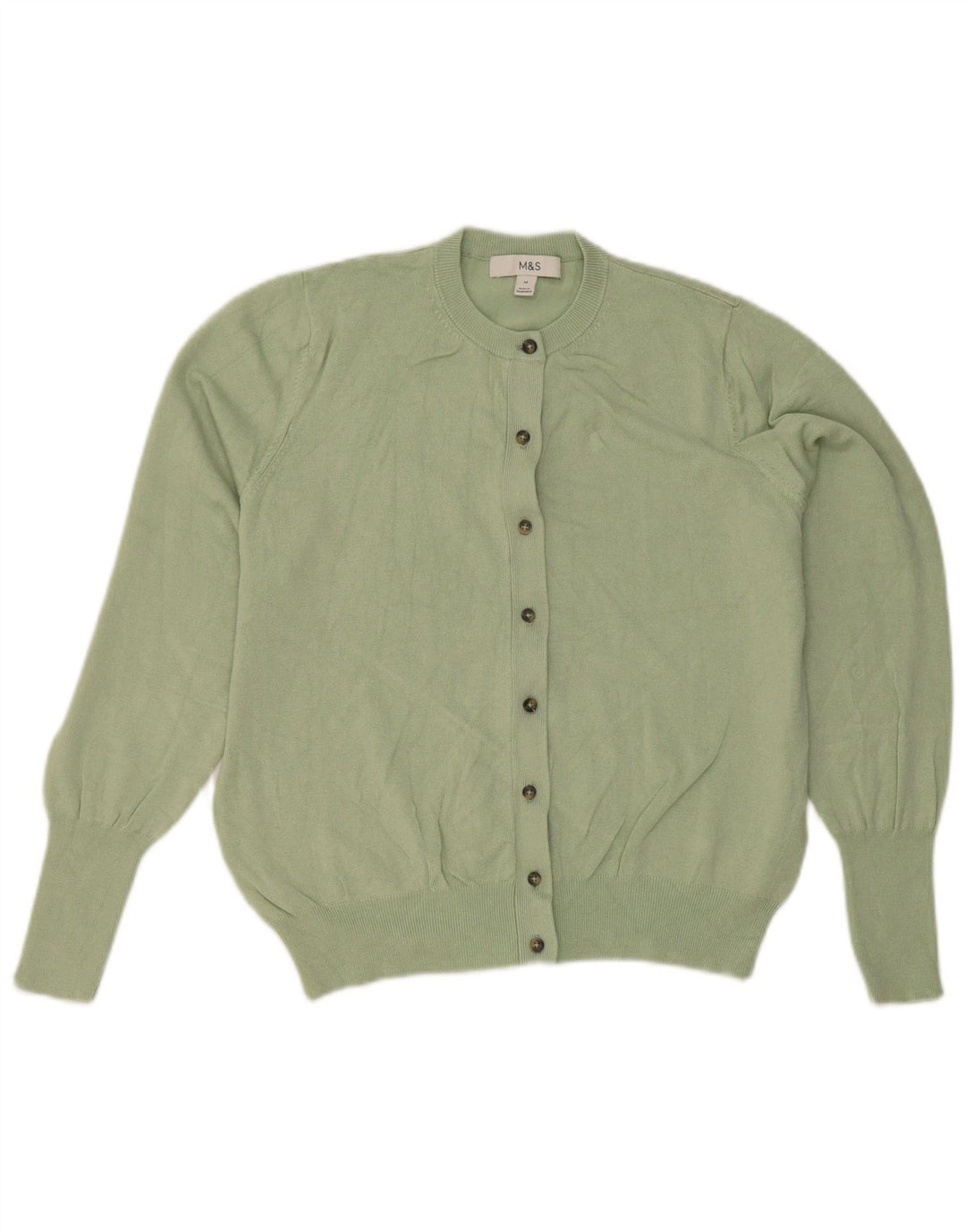 Marks & Spencer Cardigan pour femme en viscose vert moyen UK 44