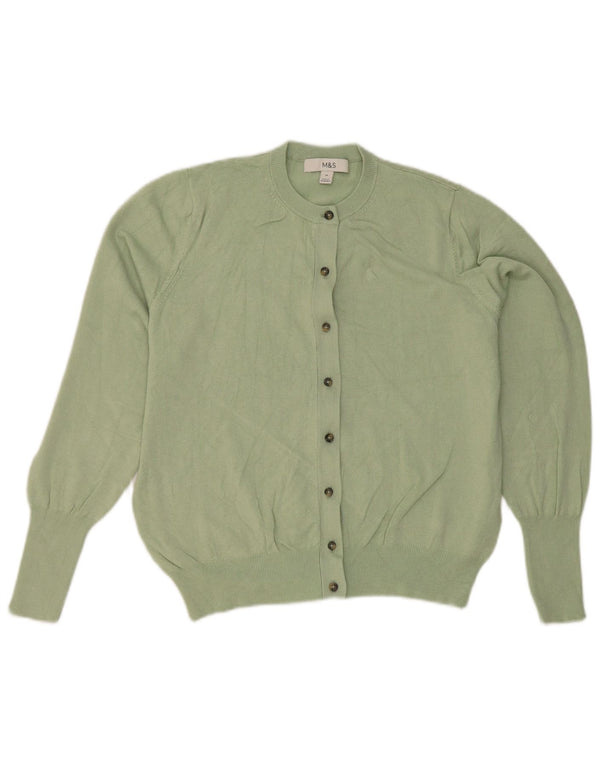 Marks & Spencer Cardigan pour femme en viscose vert moyen UK 44