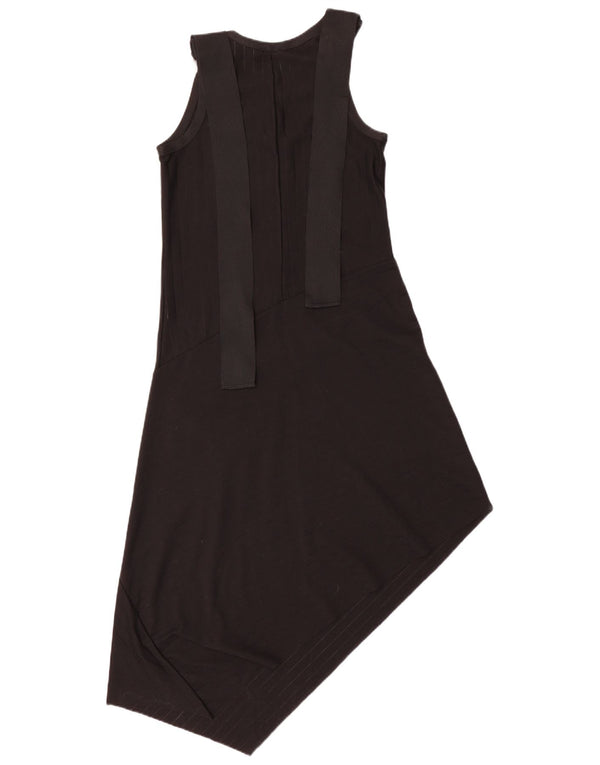 Zara Robe asymétrique à manches longues pour femme UK 12 Medium Black Pinstripe
