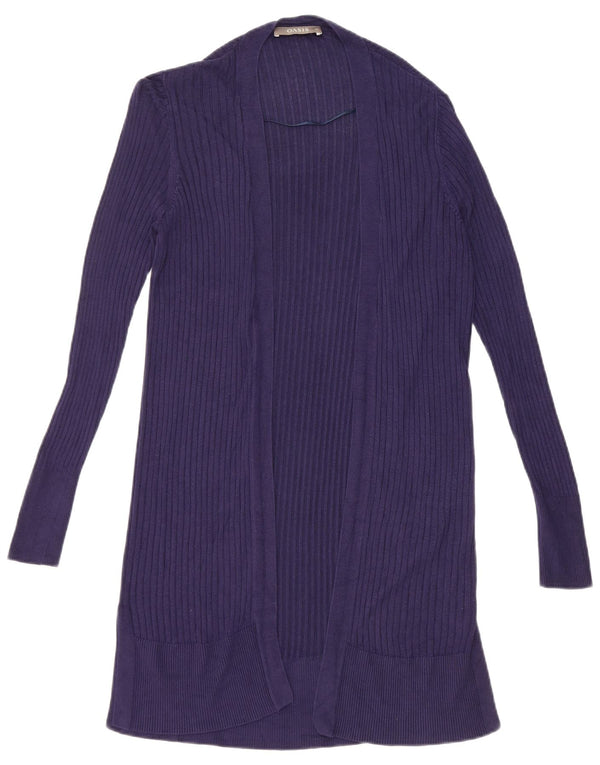 Oasis Cardigan ouvert long surdimensionné pour femme UK 6 XS Bleu marine