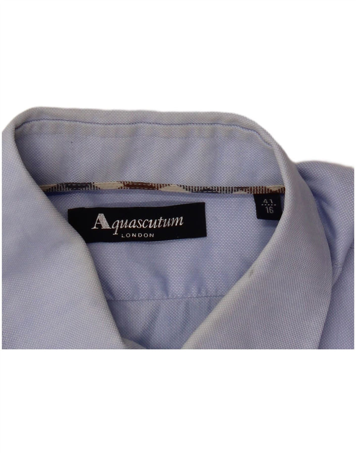 Aquascutum Chemise Homme Taille 41 16 Grand Bleu