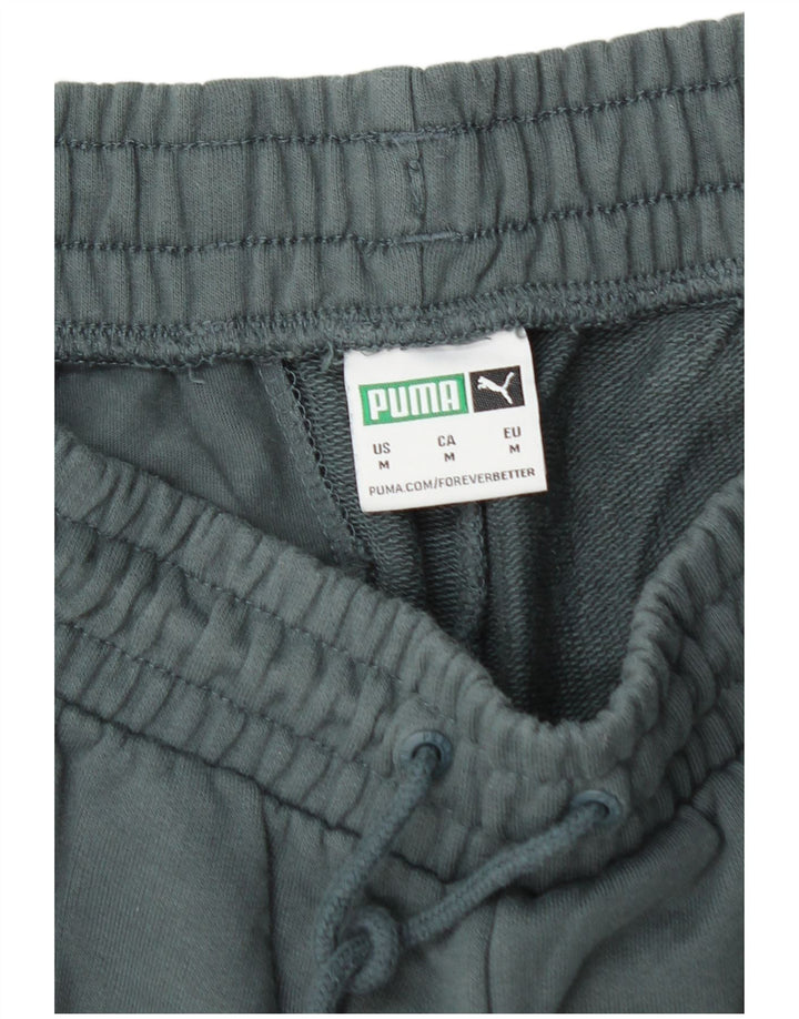 PUMA Short de Sport Homme Vert Moyen Coton