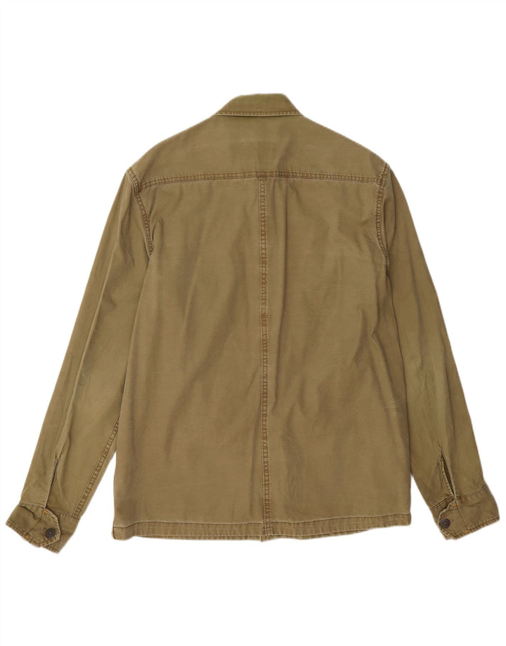 Zara Homme Chemise Militaire Oversize Large Kaki Coton