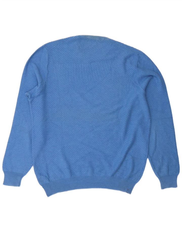 Massimo Dutti Pull à col rond pour homme XL en coton bleu