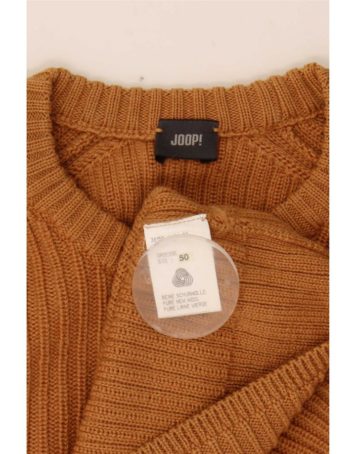 Joop Pull col rond homme IT 50 laine marron moyen