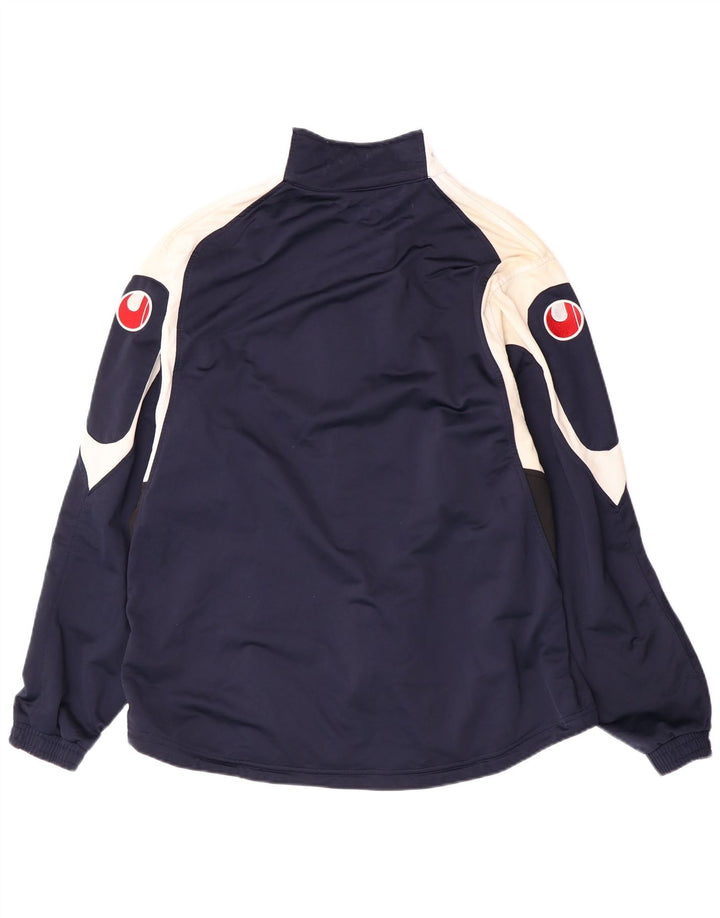 Uhlsport Veste de survêtement pour homme UK 38/40 Bleu marine moyen Polyester