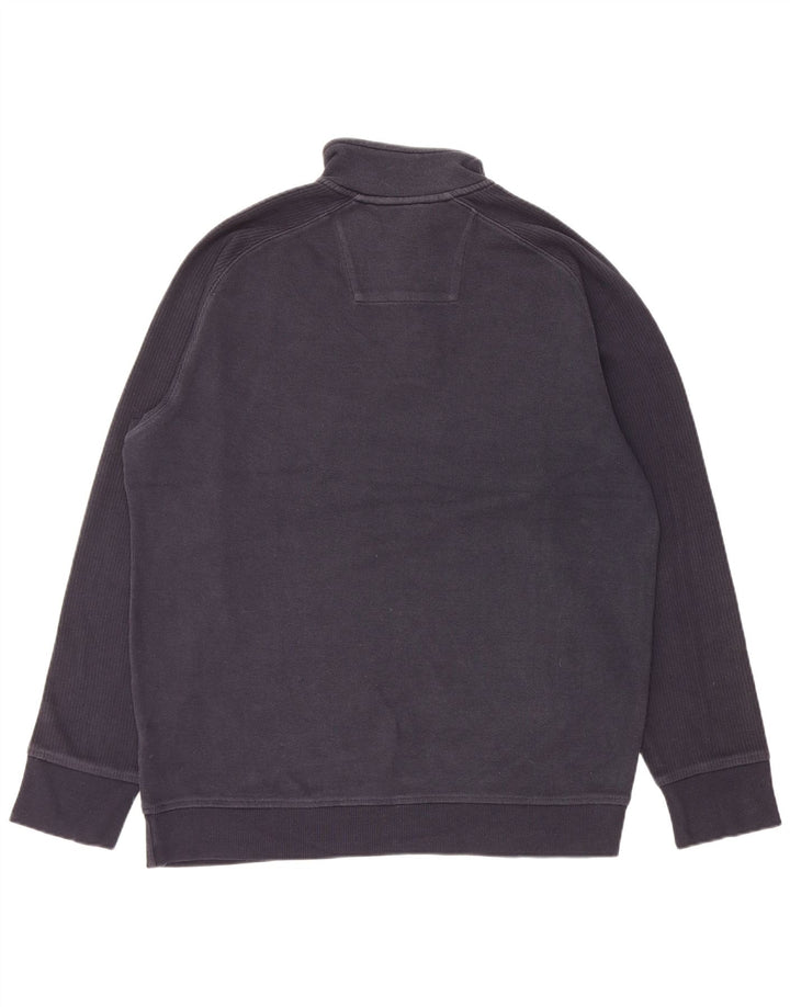 Marks & Spencer Pull à Col Boutonné Homme Bleu Marine Moyen