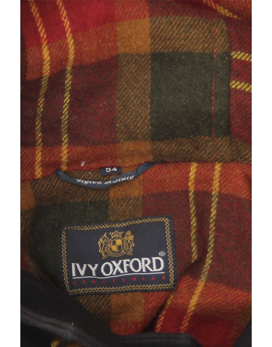 Ivy Oxford Duffle-coat à capuche pour homme IT 54 2XL Noir Polyester