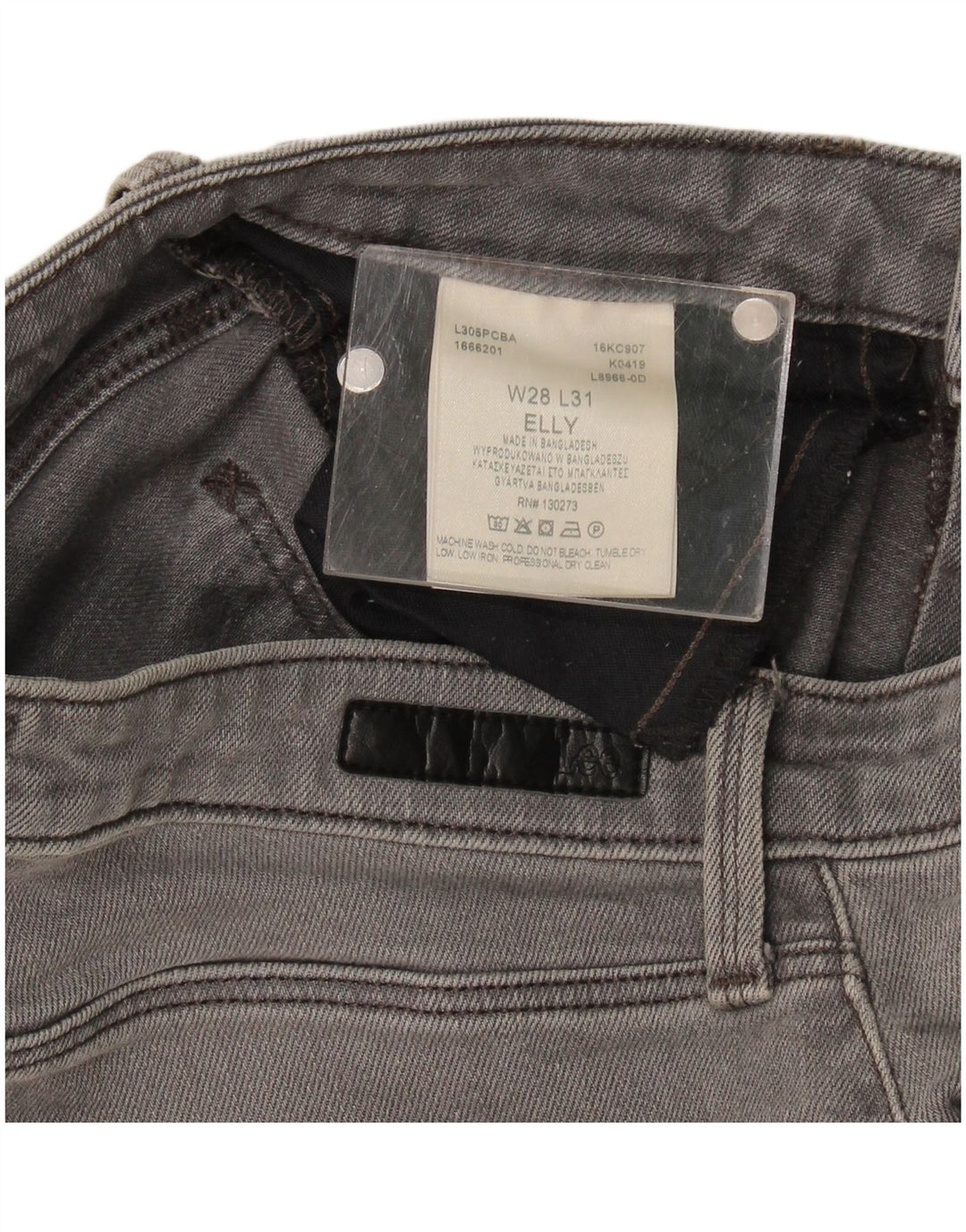 Lee Jean Slim Elly Femme W28 L28 Gris Coton