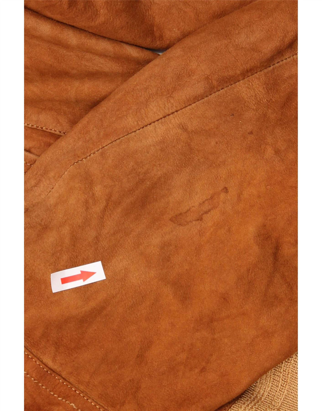 vintage Homme Daim Bomber Jacket IT 52 XL Marron Colourblock