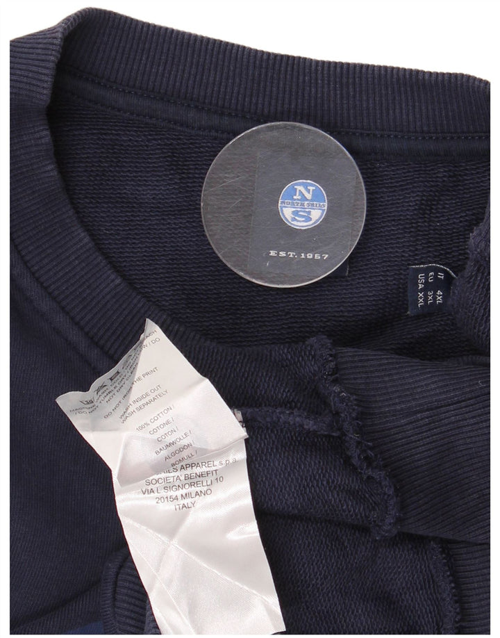 North Sails Sweat-shirt graphique pour homme en coton bleu marine 3XL