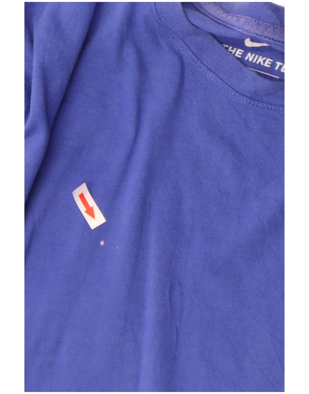 Nike T-shirt pour femme UK 16 Large Bleu Coton