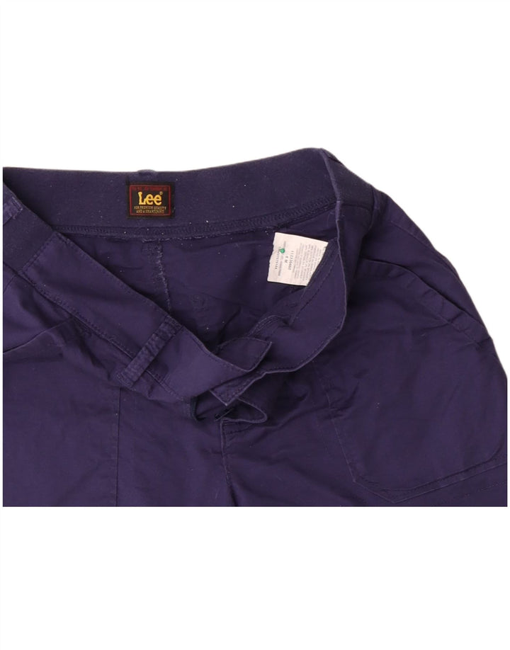 Lee Short Chino Femme US 6 Medium W30 Bleu Marine Coton