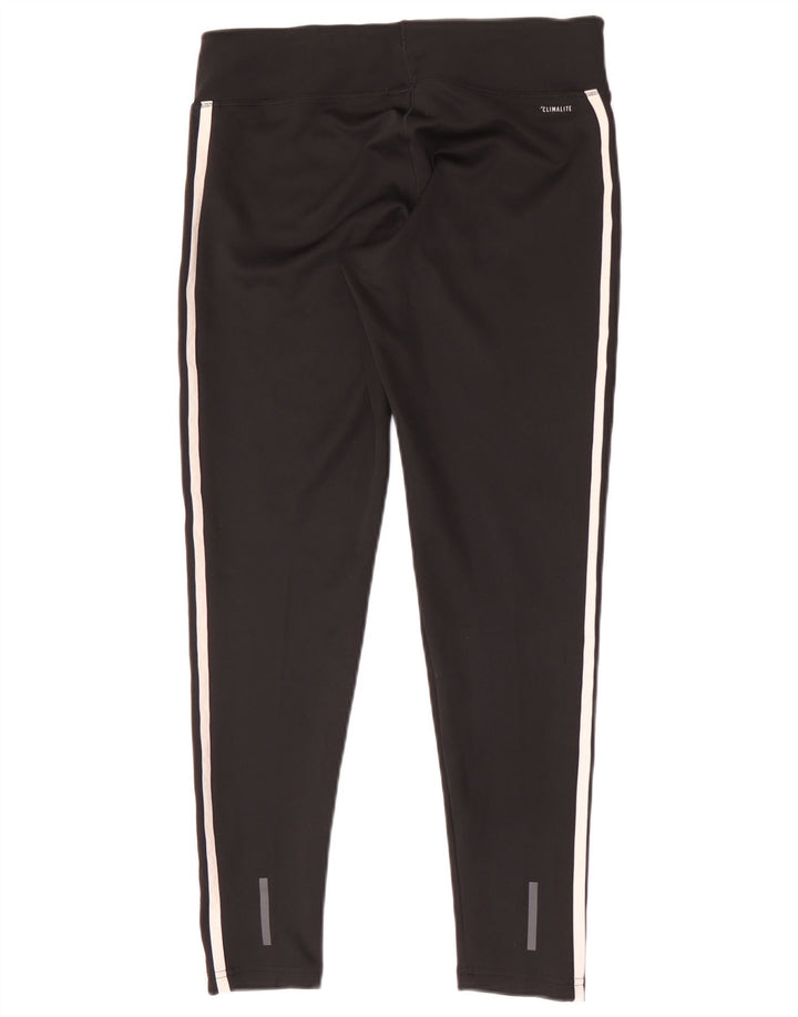 Adidas Climalite Leggings UK 12/14 Medium Noir Polyester
