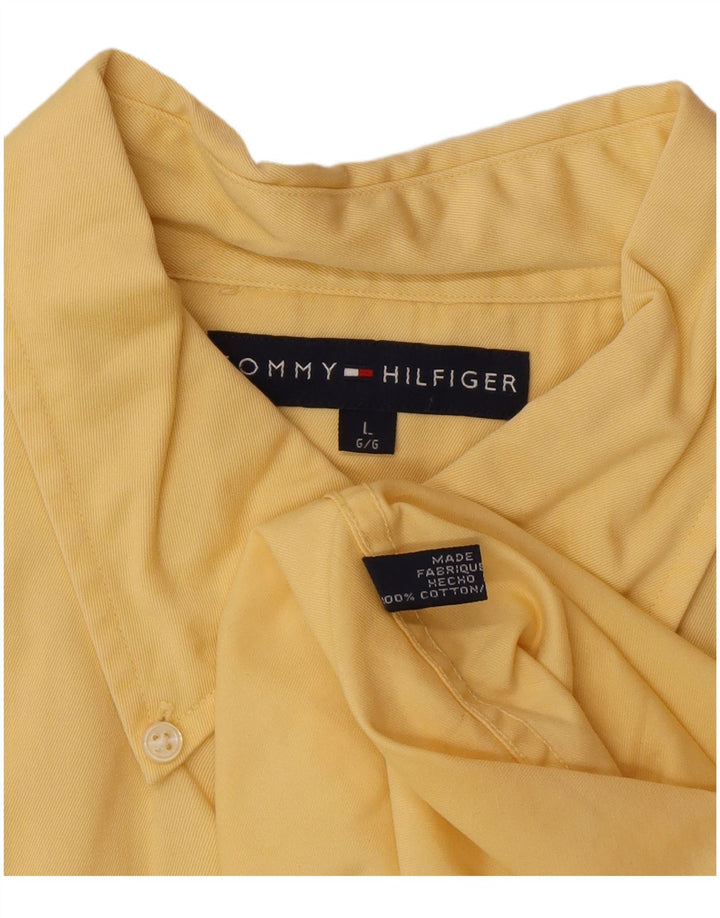 Tommy Hilfiger Chemise Homme Large Jaune Coton
