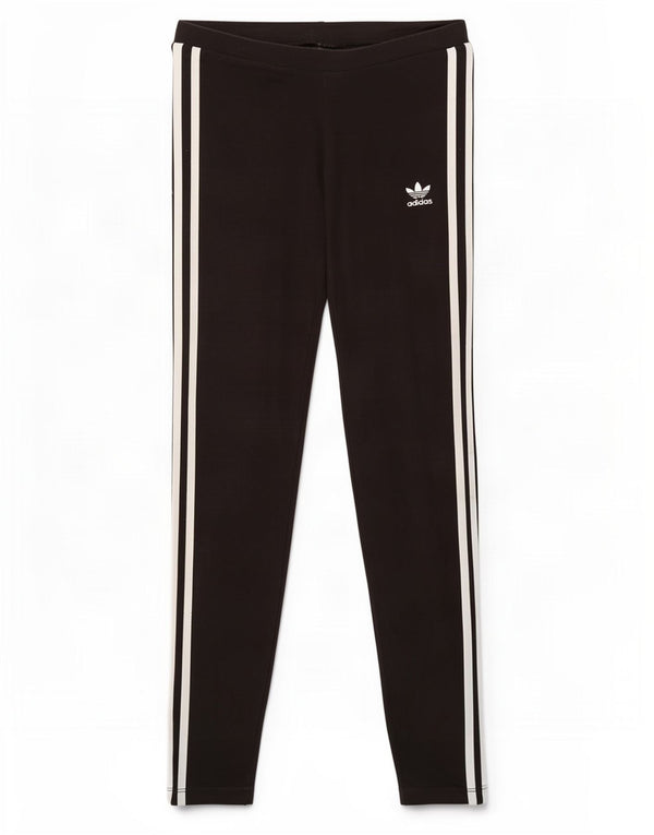 Adidas Leggings Femme UK 12 Coton Noir Moyen