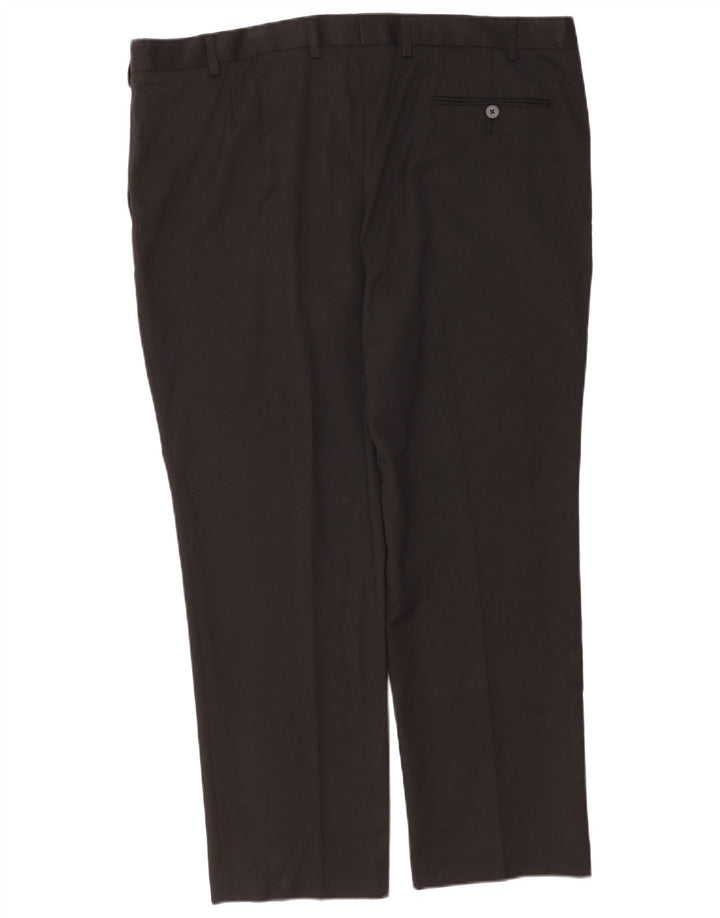 Marks & Spencer Pantalon de costume coupe classique pour homme W42 L29 Noir Polyester