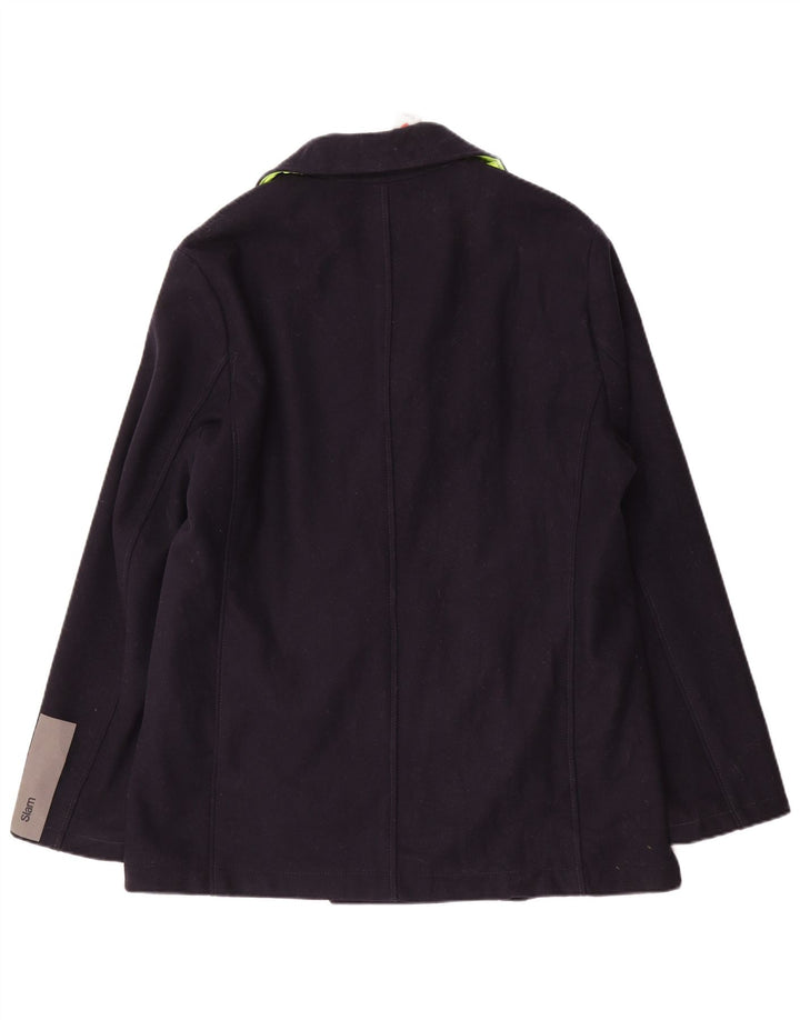Slam Caban Homme UK 42 XL Laine Bleu Marine