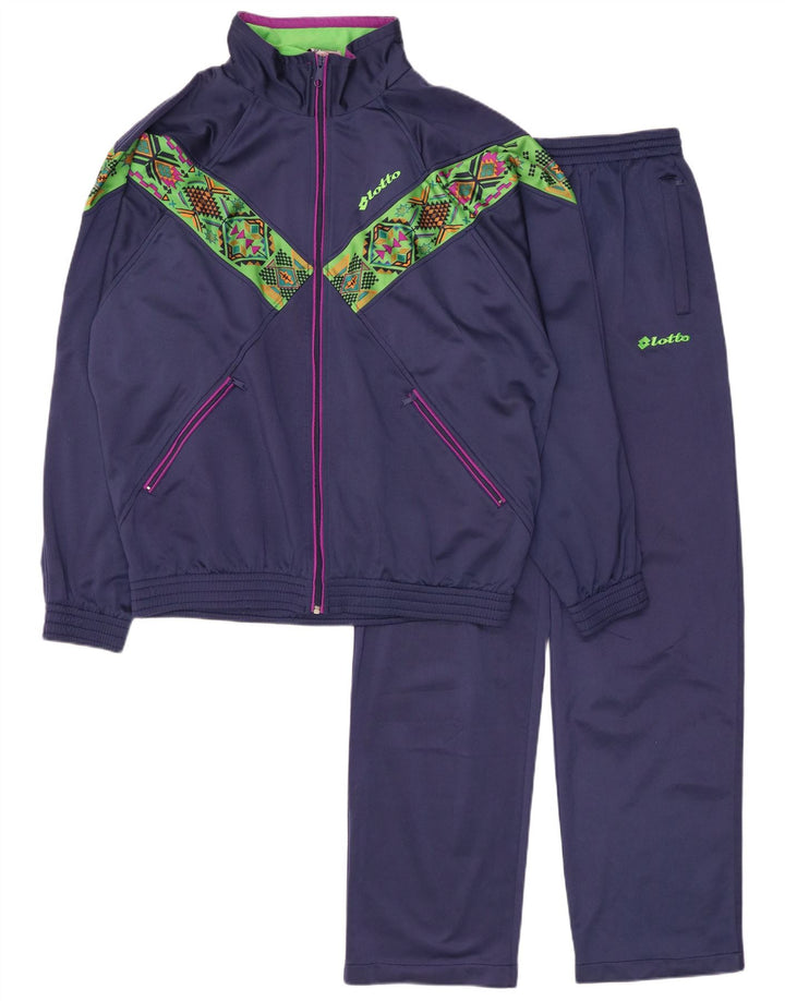 LOTTO Survêtement Complet Homme XL Bleu Marine Géométrique Polyester