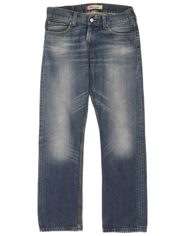 Levi's Jean Droit 506 Coupe Standard Homme Bleu W34 L34 Coton