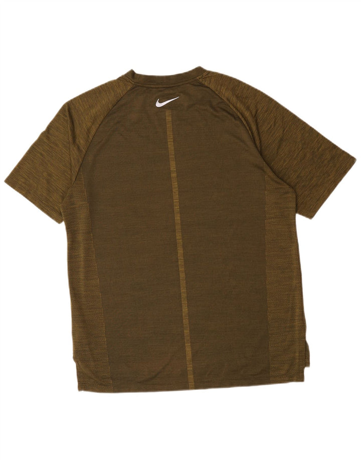 Nike Hommes Dri Fit T-Shirt Haut Kaki Moucheté Polyester