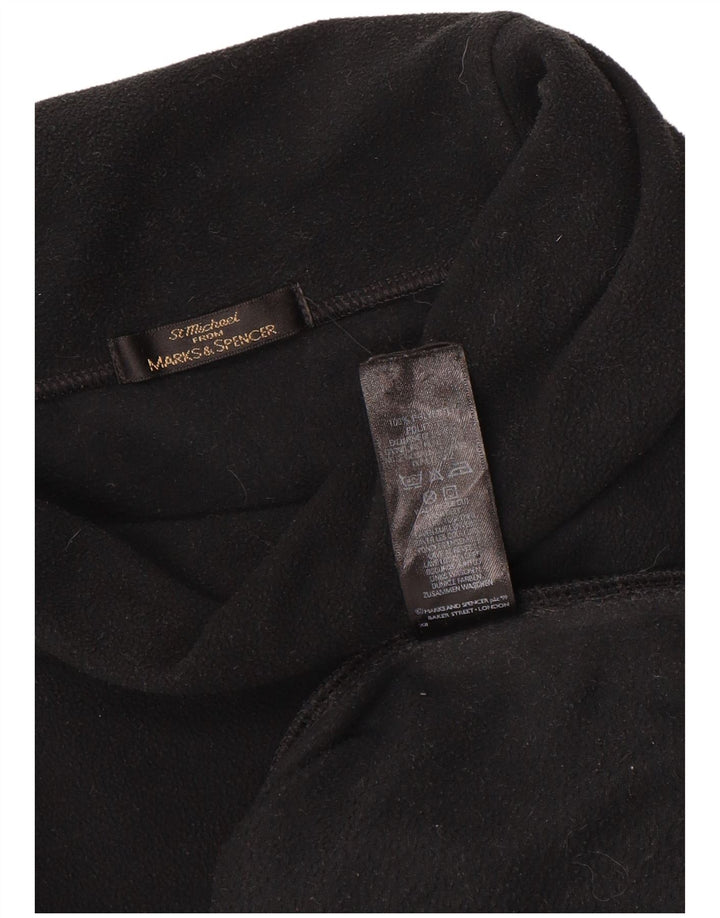 Marks & Spencer Pull polaire surdimensionné pour femme UK 18 XL Noir Polyester
