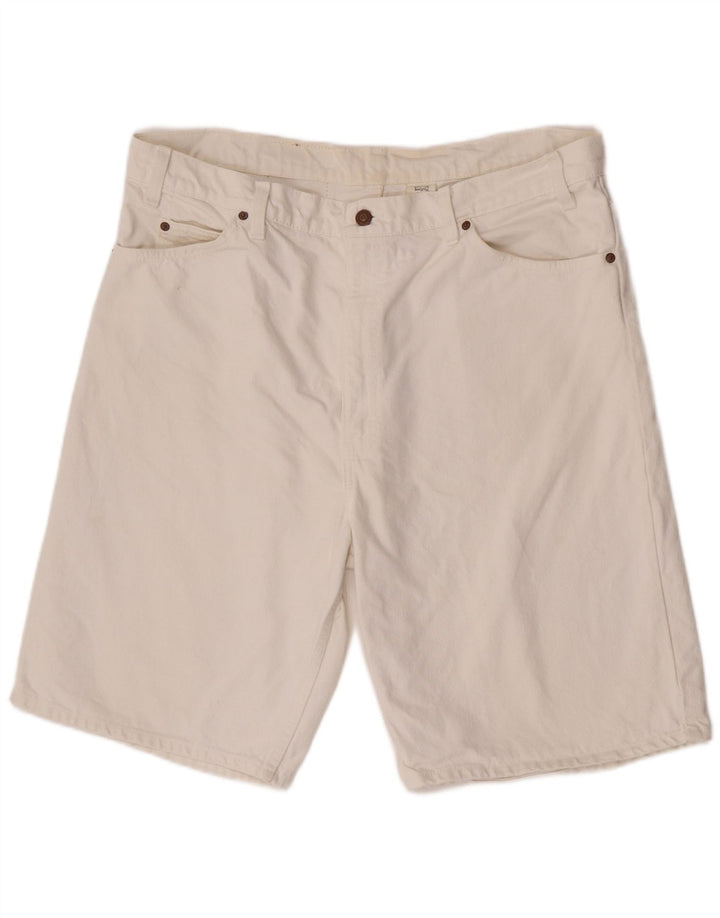 Levi's Short en Jean 550 W40 XL Homme Blanc Coton