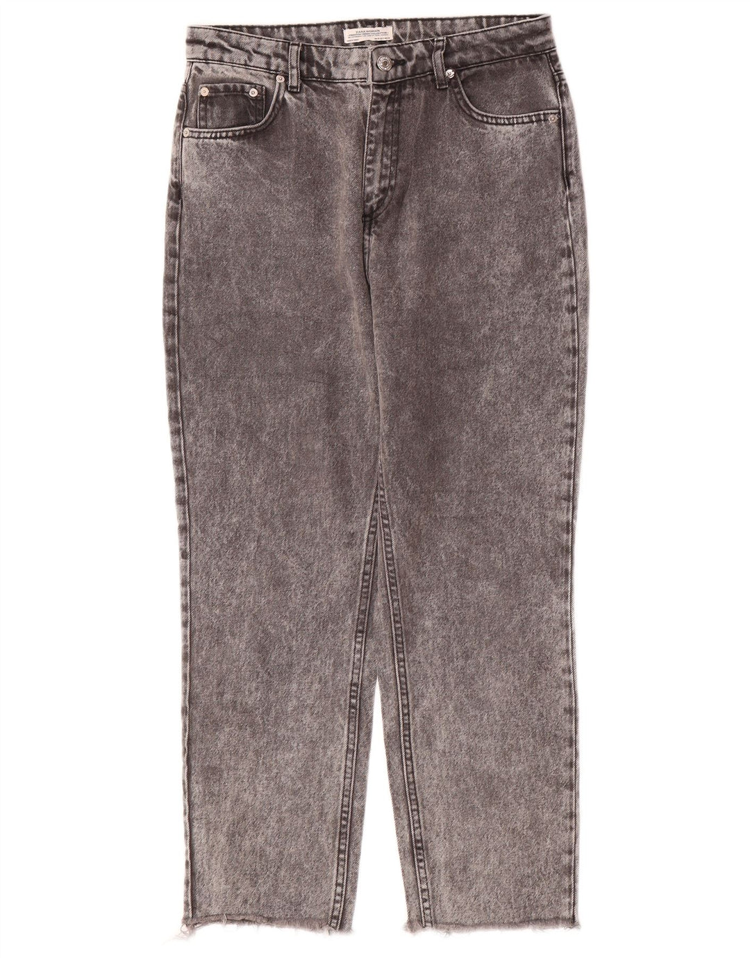 Zara Jean fuselé pour femme EU 38 Small W28 L26 Gris