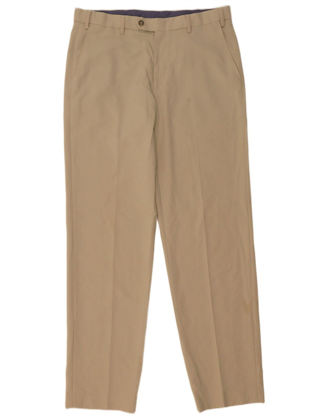 Marks & Spencer Pantalon de costume classique pour homme W34 L33 Beige Polyester