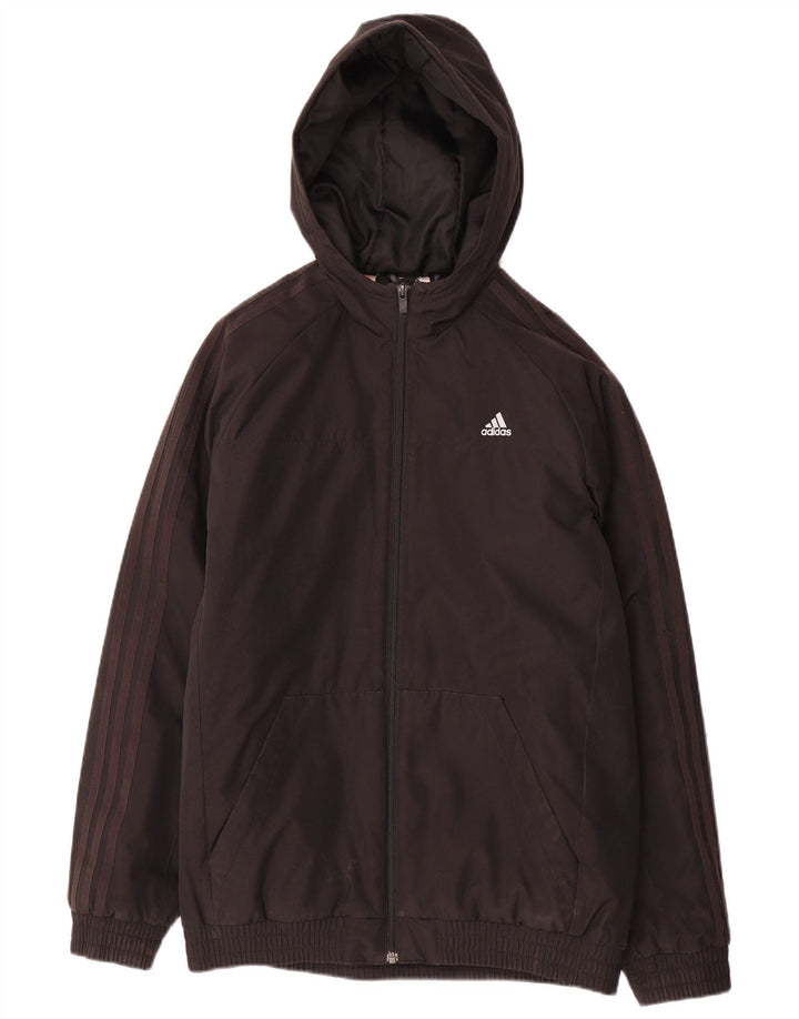 Adidas Veste coupe-vent à capuche garçon 15-16 ans Noir Polyester