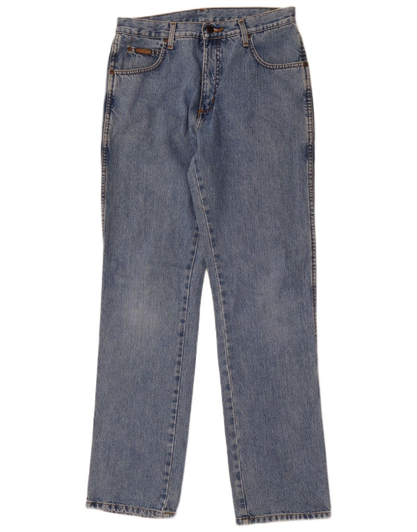 Wrangler Jean droit taille haute Texas femme W32 L34 bleu coton