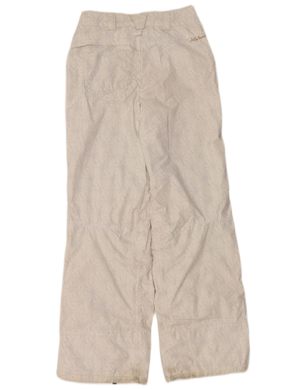 Helly Hansen Pantalon de ski pour femme UK 6 XS Blanc Floral Polyamide