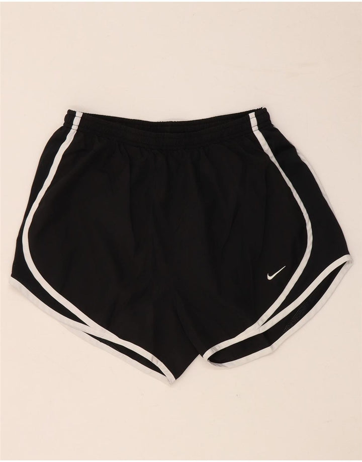 NIKE Short de sport Dri Fit pour femme UK 8 Small Noir Polyester