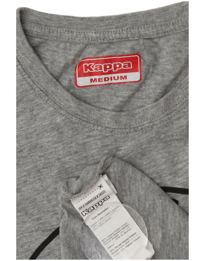 Kappa Débardeur Graphique Homme Gris Moyen Moucheté Coton