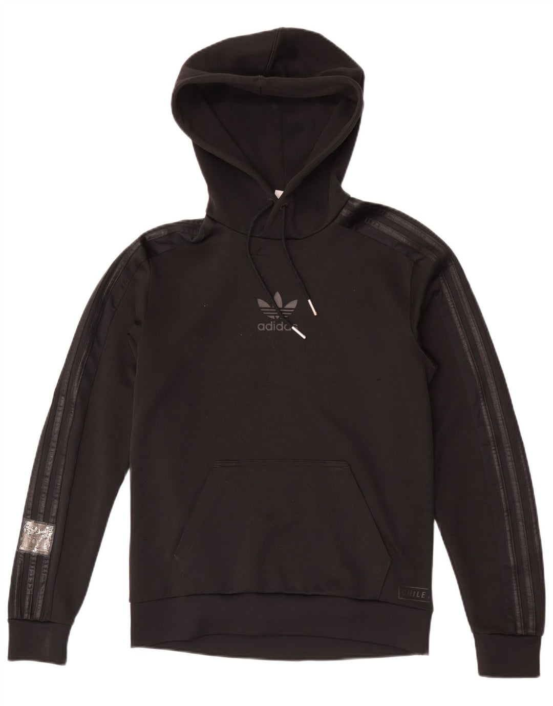 Adidas Pull à capuche graphique pour homme XS Noir Polyester