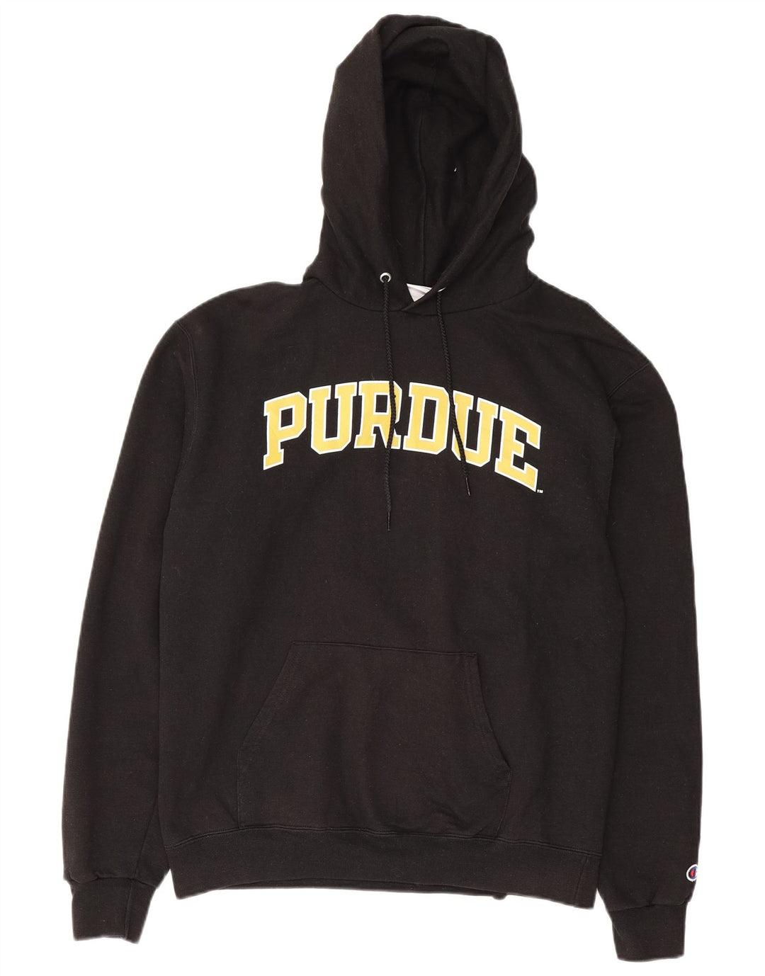 Champion Pull à Capuche Purdue Graphic Homme Noir Moyen Coton